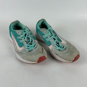 Nike Downshifter 9 Running‎ Shoes Youth Girls 7Y Aqua Mesh Lace Up 9BV0802-001